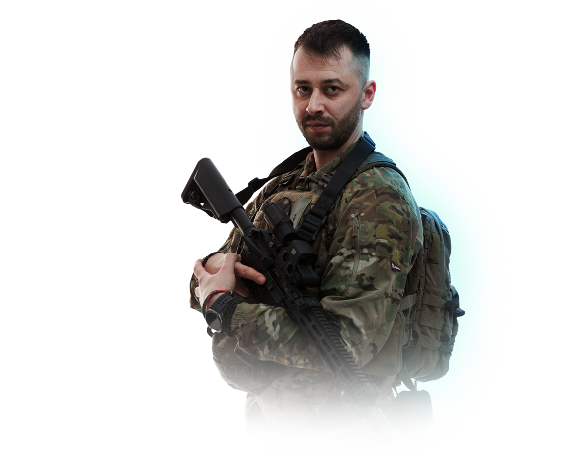 The commander<br />Kyrylo Veres